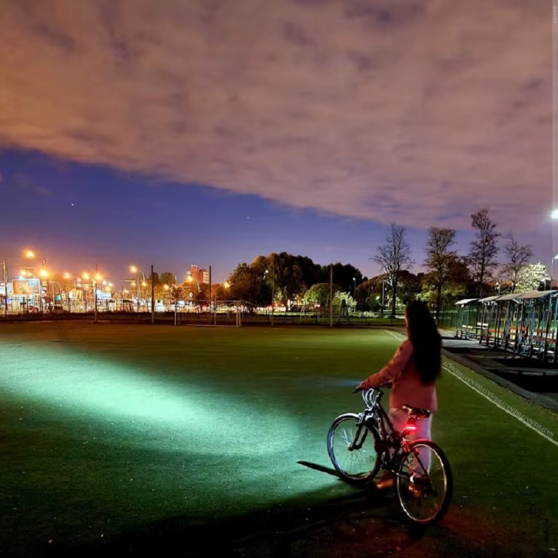 NATFIRE 10000mAh lumière de vélo indicateur de batterie numérique USB ensemble d'éclairage de vélo R