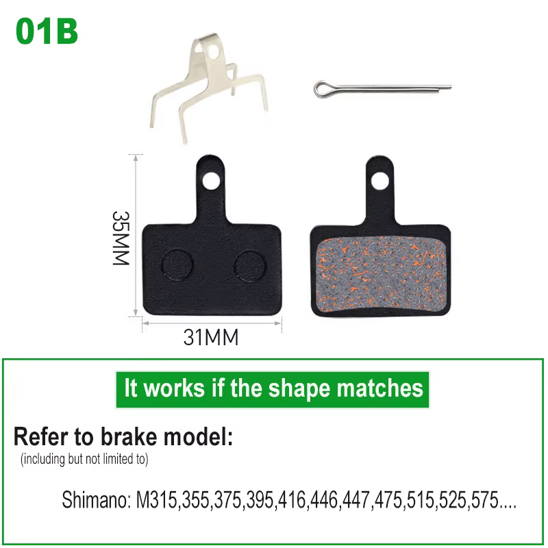 1 paire de plaquettes de frein à disque semi-métalliques pour vélo, pour SHIMANO SRAM AVID HAYES Mag
