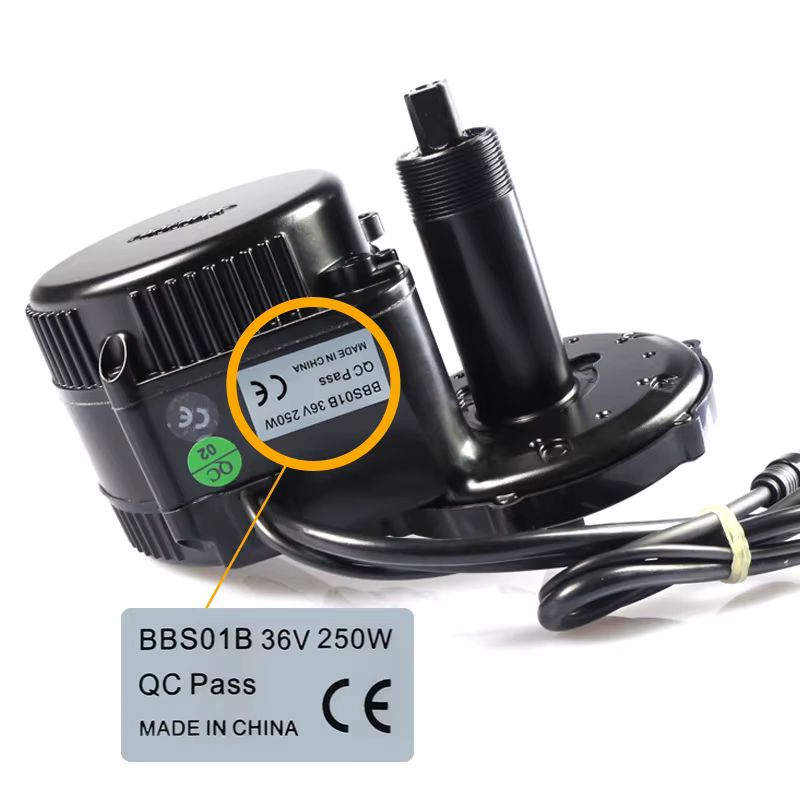 Autocollants de vélo électrique 36V 250W, 6 pièces, pour Bafang BBS01B BBS02B BBHD, moteur d'entraîn