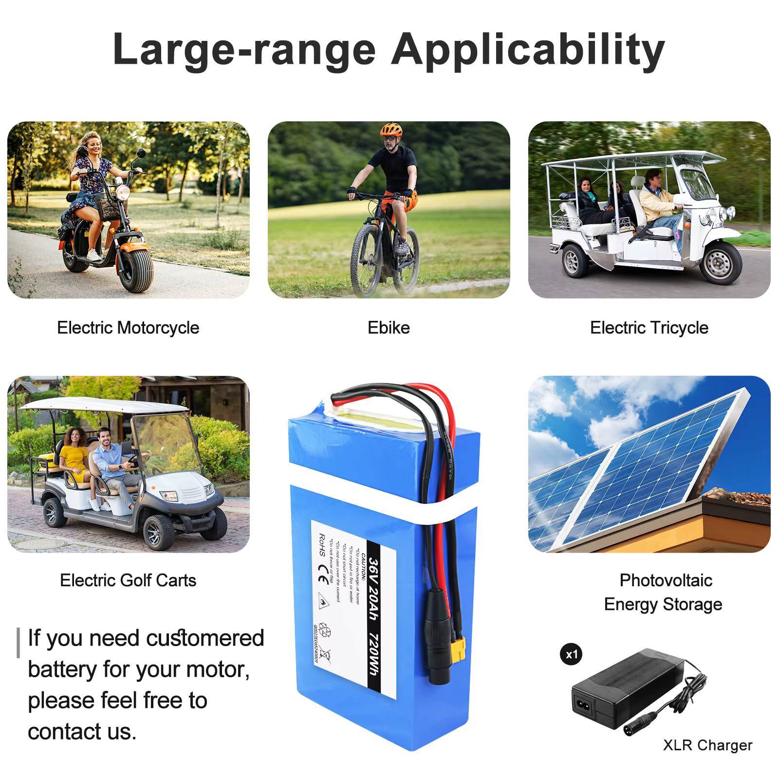 Pack de batteries pour vélo électrique 48V 40Ah 60V 72V, batterie pour vélo électrique et trottinett