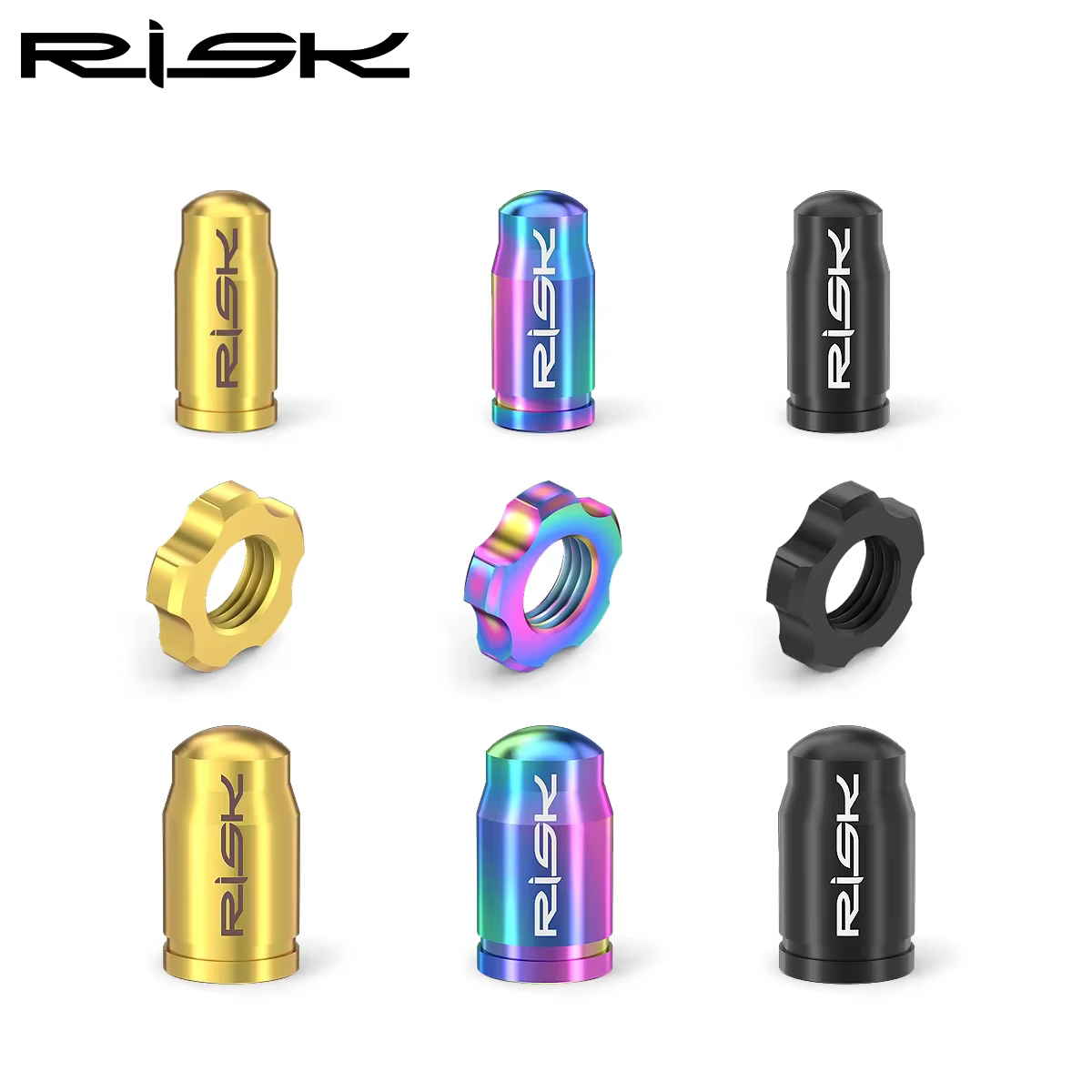 Risk – capuchon de Valve Presta Schrader pour vélo de route et vtt, étanche à la poussière, couvercl