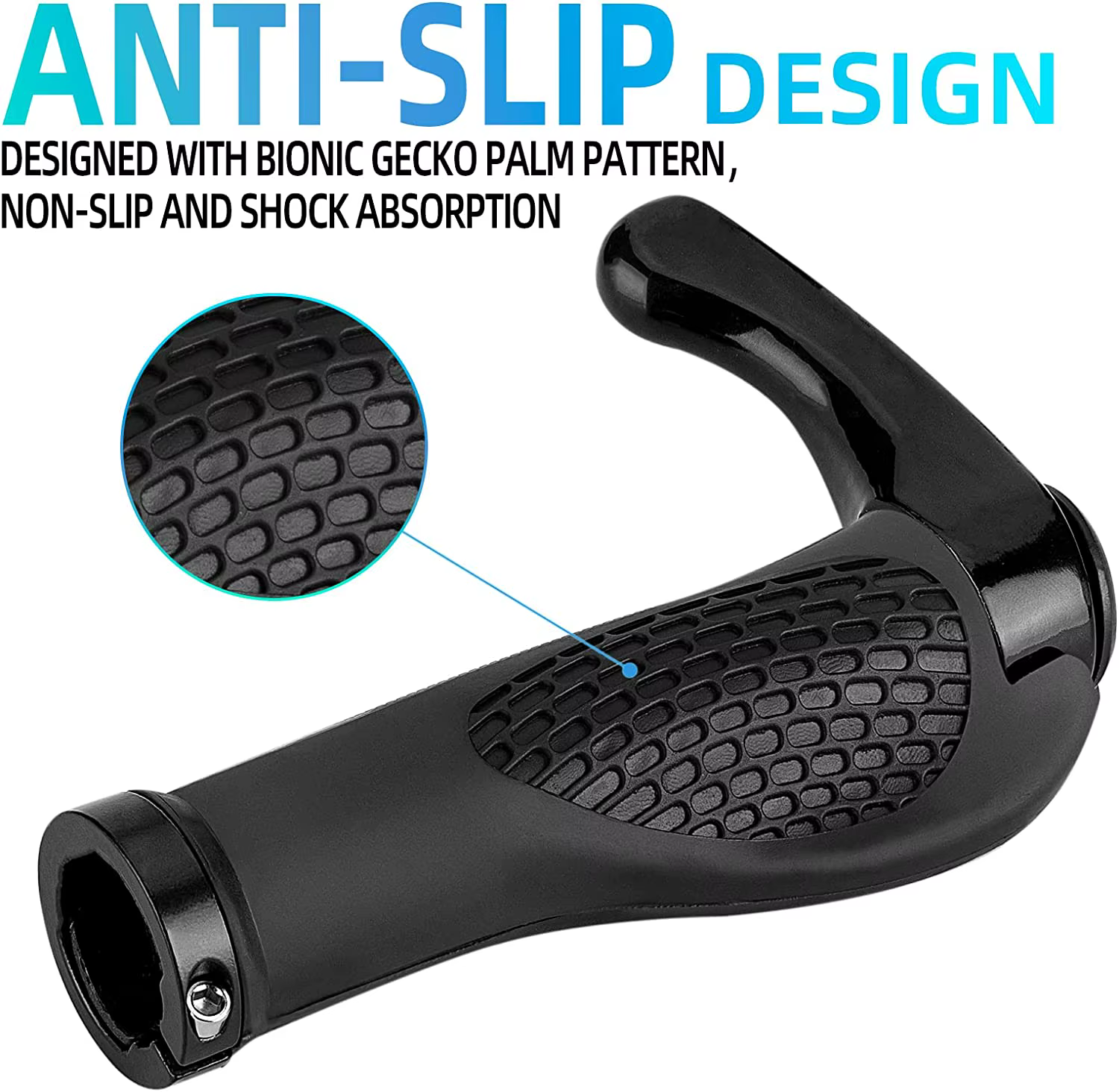 Poignées ergonomiques coordonnantes pour guidon de vélo, 1 paire, accessoires en alliage d'aluminium
