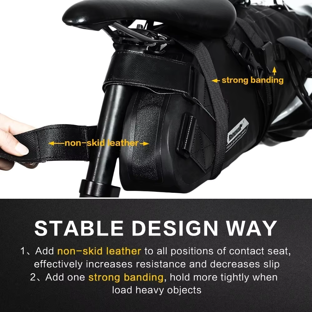 Bal inowalk-Sac de vélo entièrement étanche, sac arrière T1 pour vélo de route et de montagne, sacoc