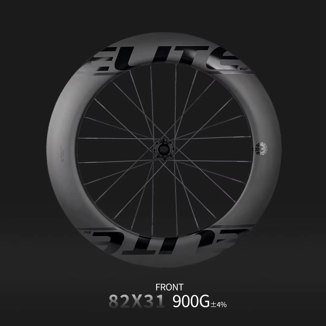 ELITEWHEELS-Roue à disque en carbone, forme AERO, UD 256 roues larges, pneu tubulaire, sans chambre