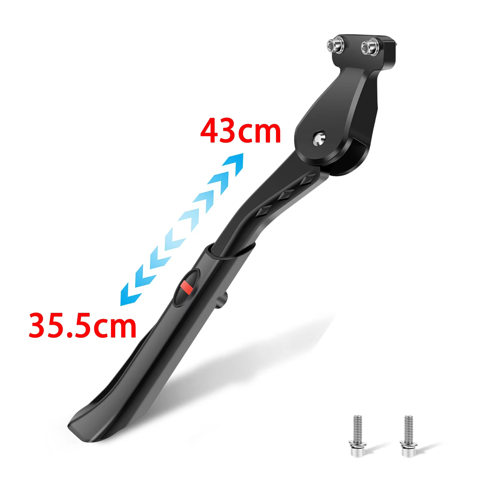 Béquille de vélo réglable en alliage d'aluminium, support latéral antidérapant pour vélo de route et