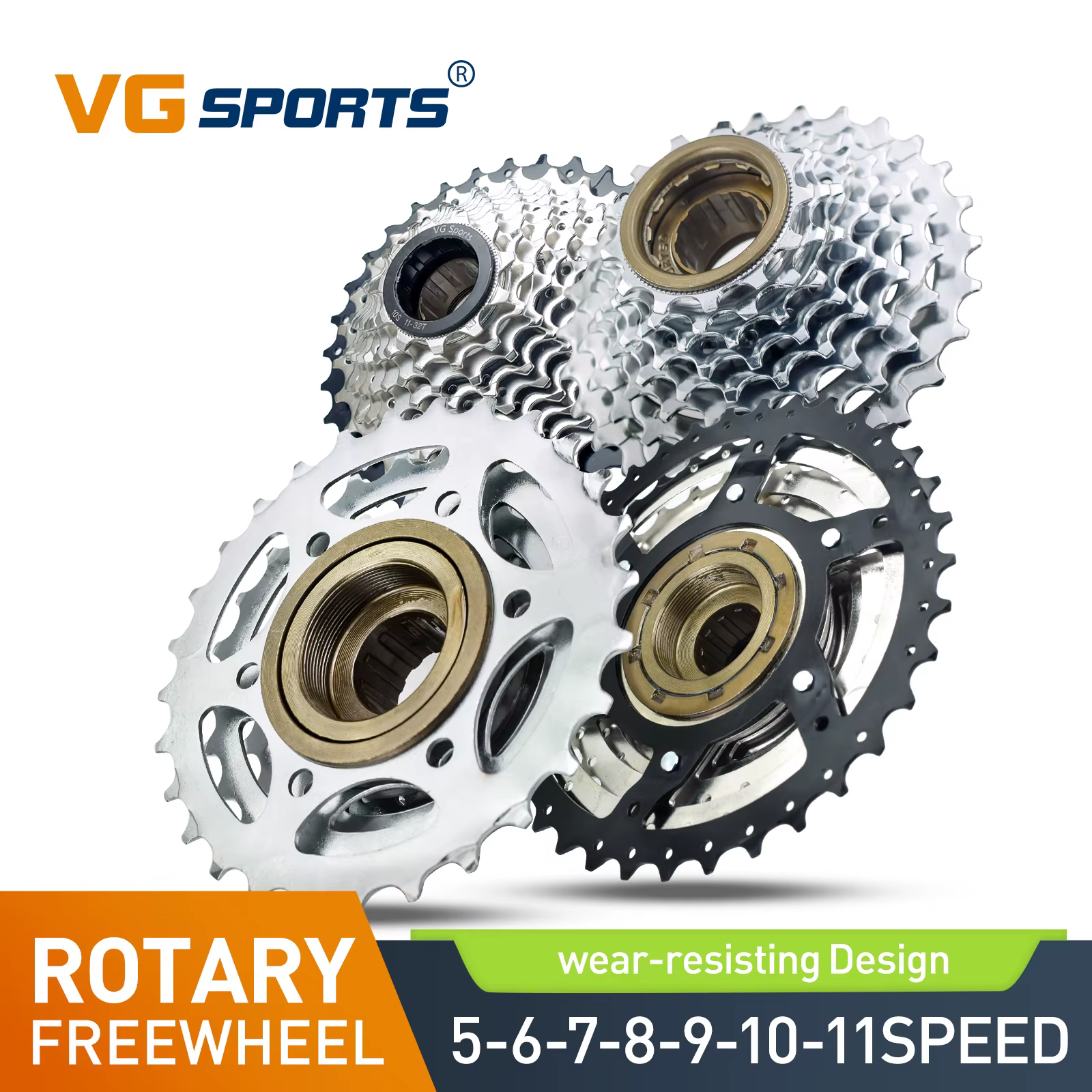 VG – pignon de vélo de sport, roue libre à filetage 5/6/7/8/9/10/11 vitesses 14-28T 13-28/32T 11-32/