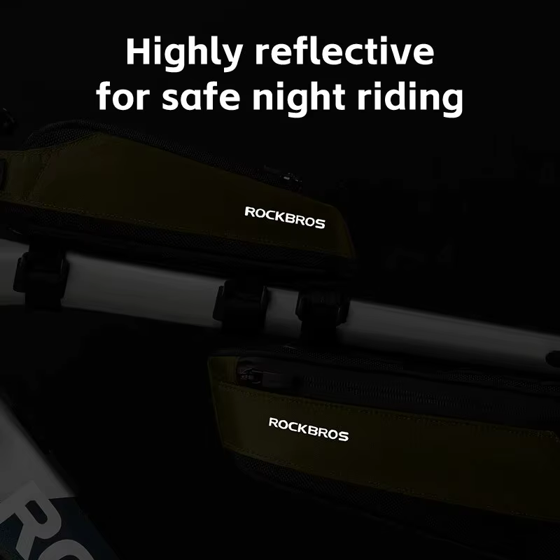 ROCKBROS sac de vélo Portable cyclisme haut bas Tube sac vtt route téléphone sac à outils réfléchiss