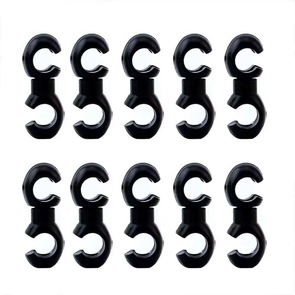 10 pièces – Clips de fixation croisés de style S pour vélo, rotatifs, pour câbles de frein et de dér