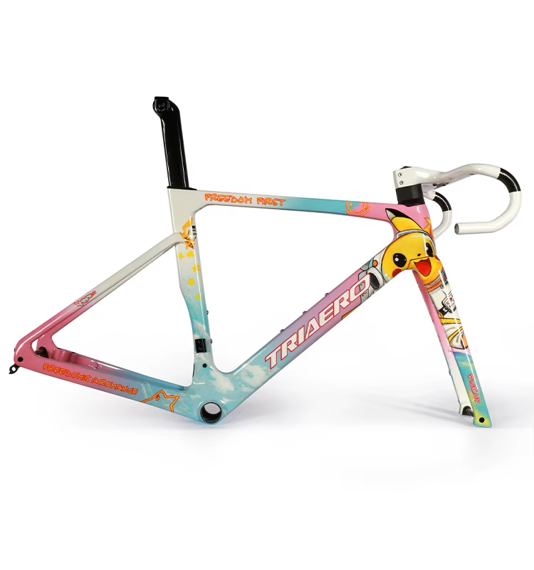 Nouveau cadre de vélo haut de gamme frein à disque hydraulique A9 Aero 700c léger Toray T700 & T800 