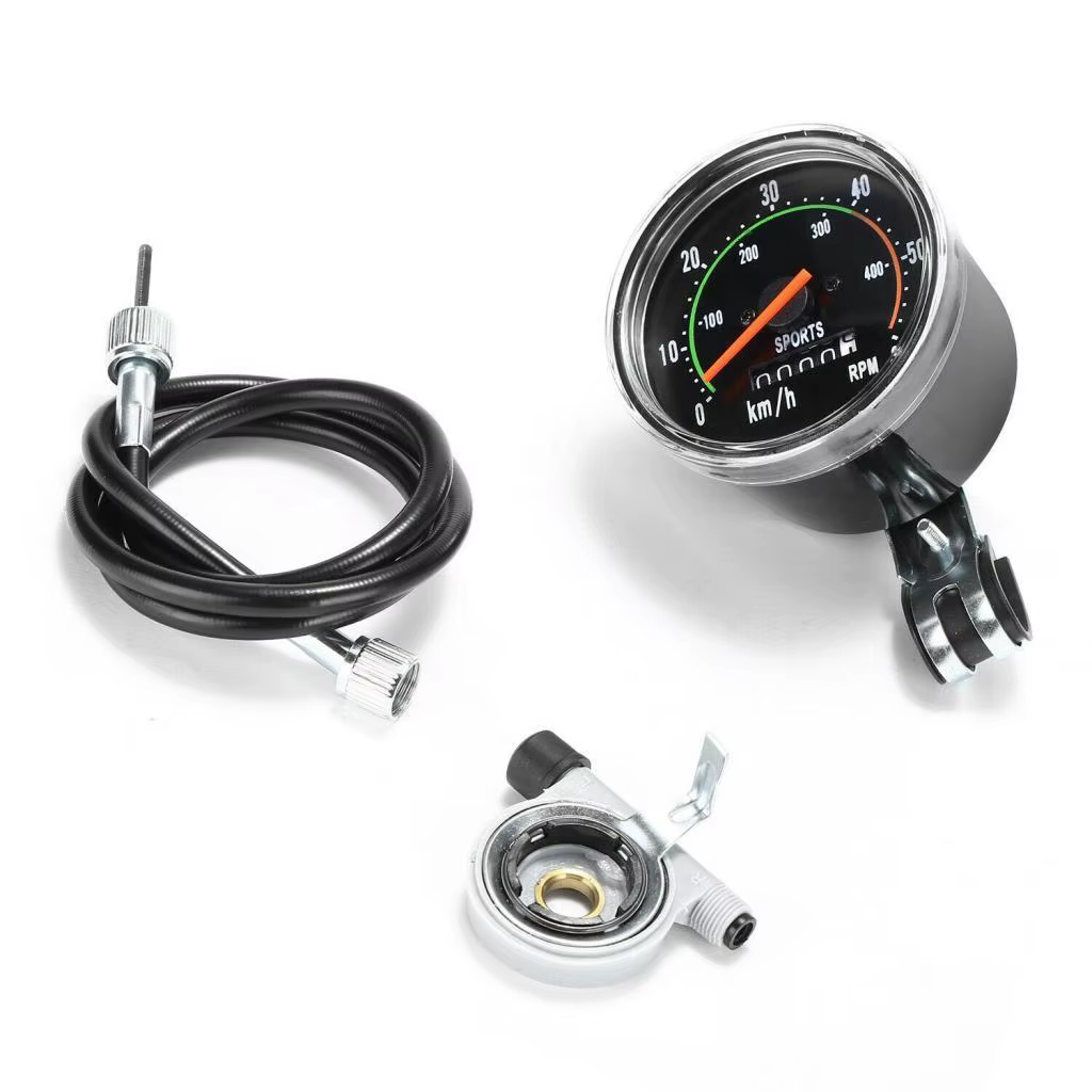 Compteur de vitesse et d'odomètre de vélo de style classique, mécanique, analogique, pour l'exercice