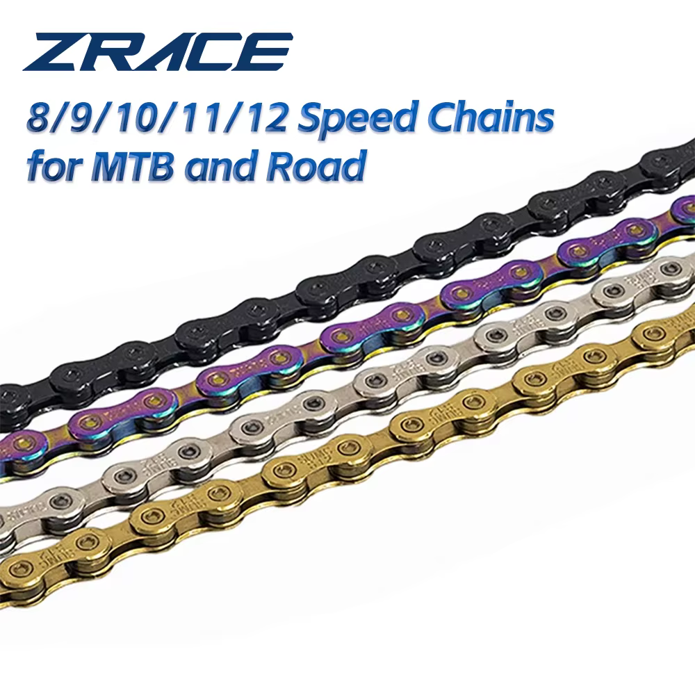 ZRACE – chaîne de vtt 8 9 10 11 12 vitesses, vélo de route de montagne, couleur néon, argent, noir,