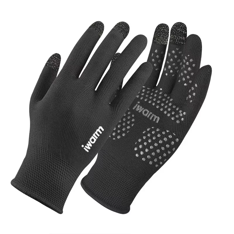Gants chauds d'hiver coupe-vent, gants de cyclisme, antidérapants, en polaire thermique, doigt compl