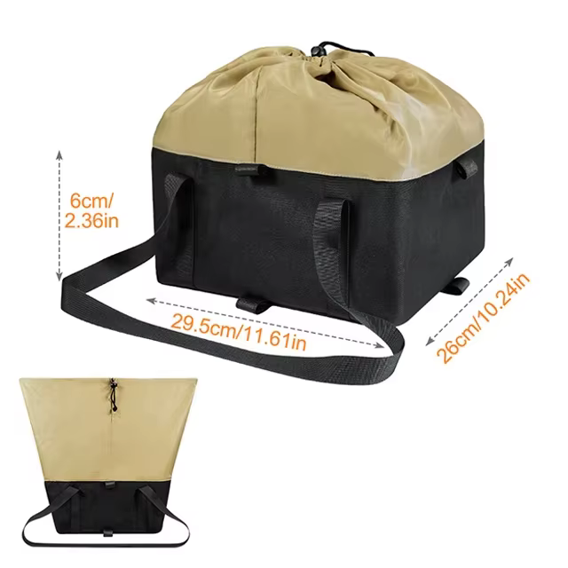 Panier de vélo arrière, sac de support de chargement de vélo, panier avant de grande capacité pour v