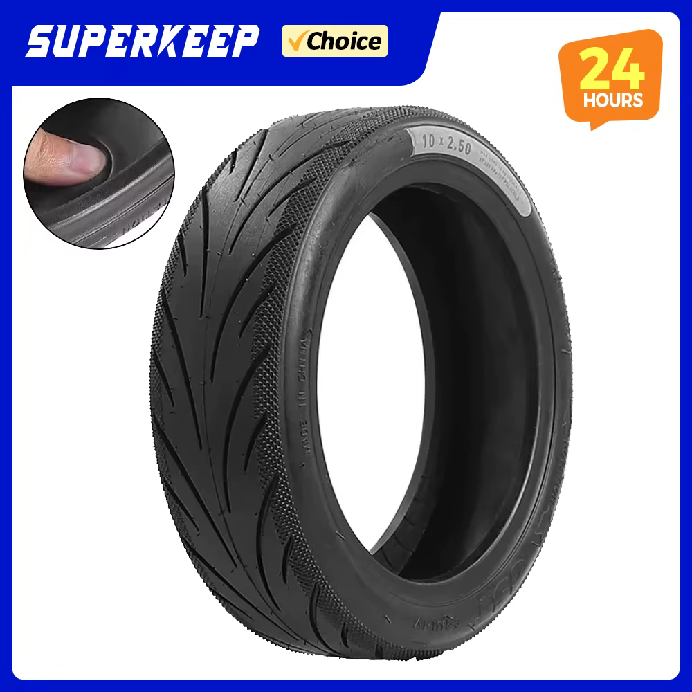 Pneus à gelée Tubeless 10x2.5, pour Segway Ninebot KickScooter F2 F2Plus F2Pro F30D F40D e-scooter, 