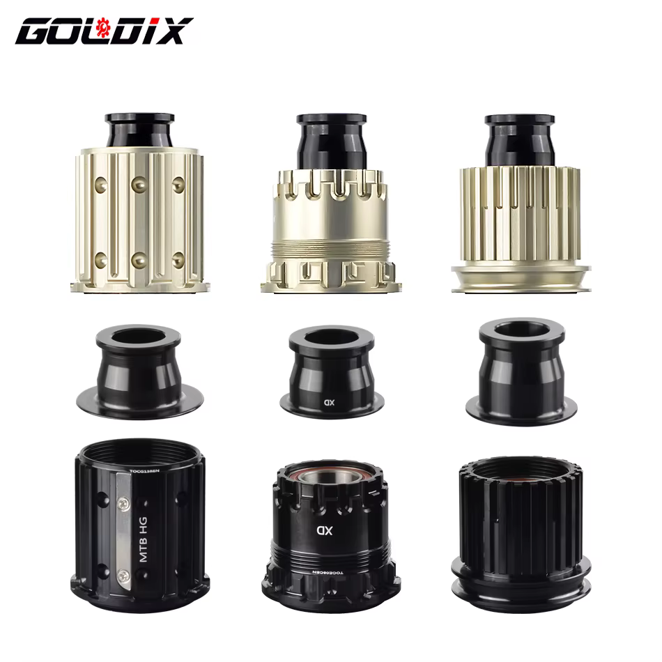 Adaptateur de moyeu de vélo GOLDIX avec embout QR/THRU corps de moyeu de vélo HG/XD/MS pour moyeu li