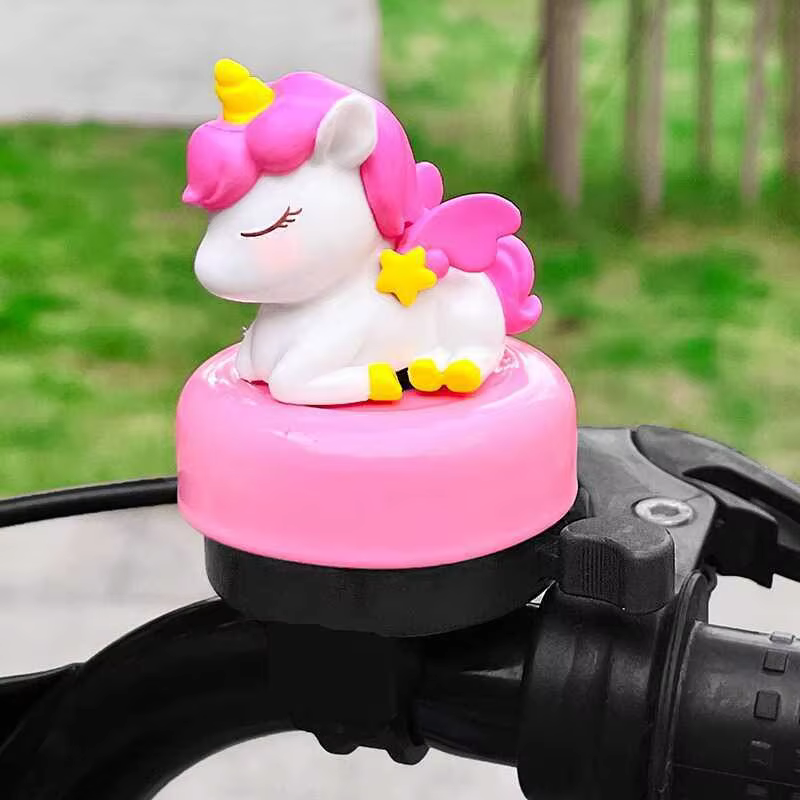 Sonnette de vélo à motif licorne, son clair et fort, adaptée aux vélos, skateboards, trottinettes, a