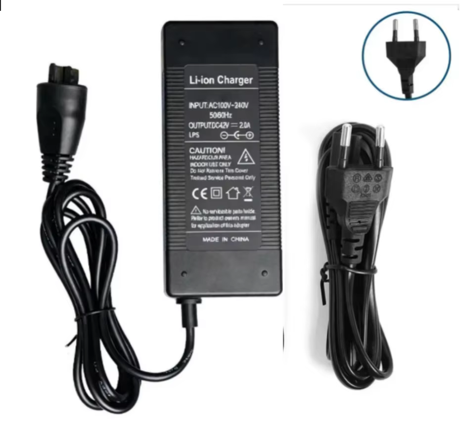 Chargeur de vélo électrique 42V 2A compatible avec la batterie de vélo électrique Bosch Active/Perfo