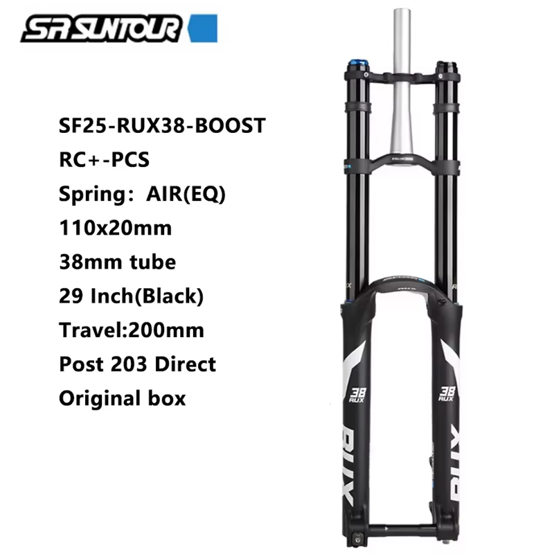 SUNTOUR RUX38 fourche avant de vélo de montagne 29 pouces 200mm voyage DH Double Suspension d'épaule