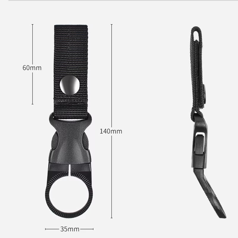 Mousqueton en nylon EDC pour porte-bouteille d'eau, crochet de sangle, clip de ceinture d'escalade e