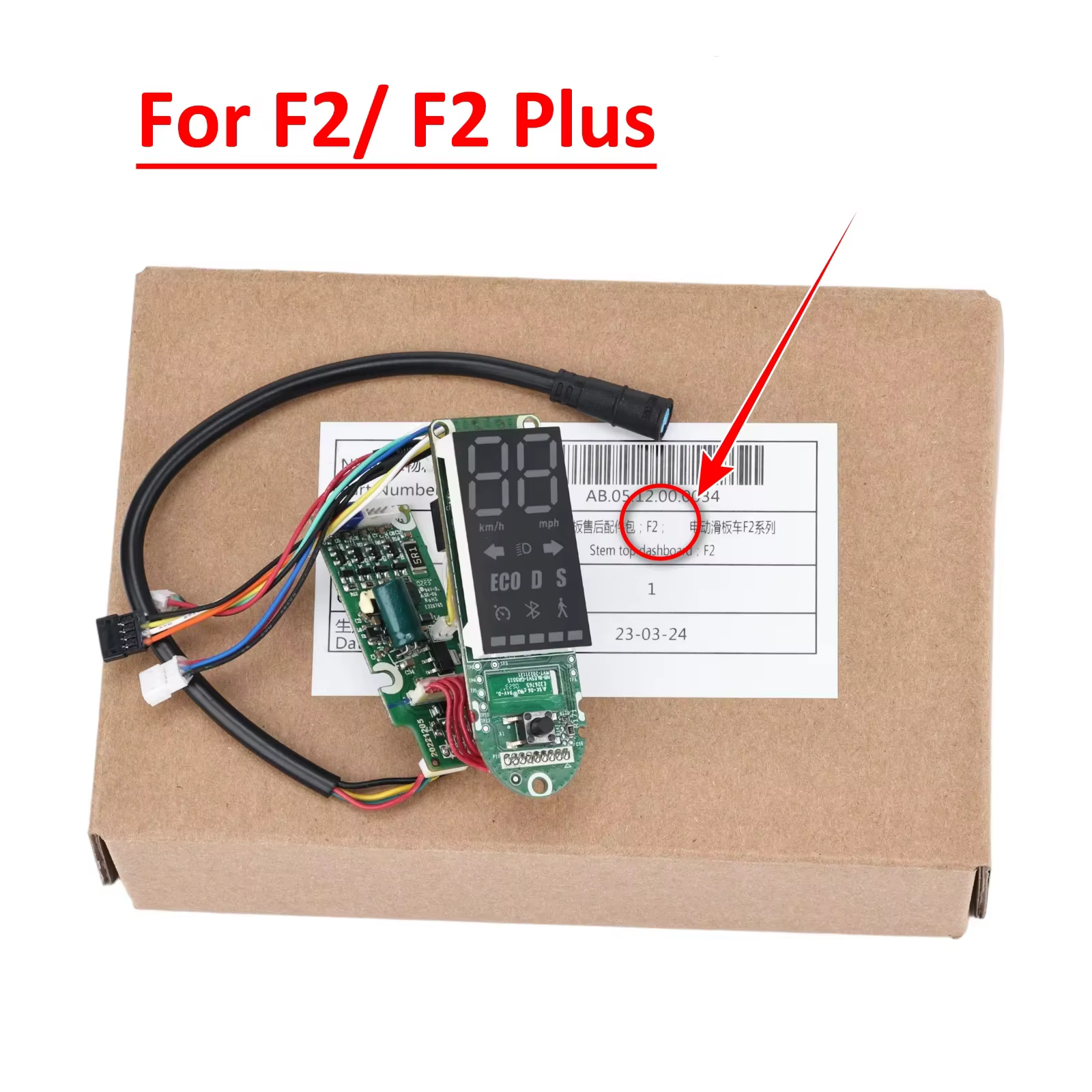 Tableau de bord Original pour Scooter électrique Ninebot F2, F2 pro, panneau Bluetooth, écran d'affi