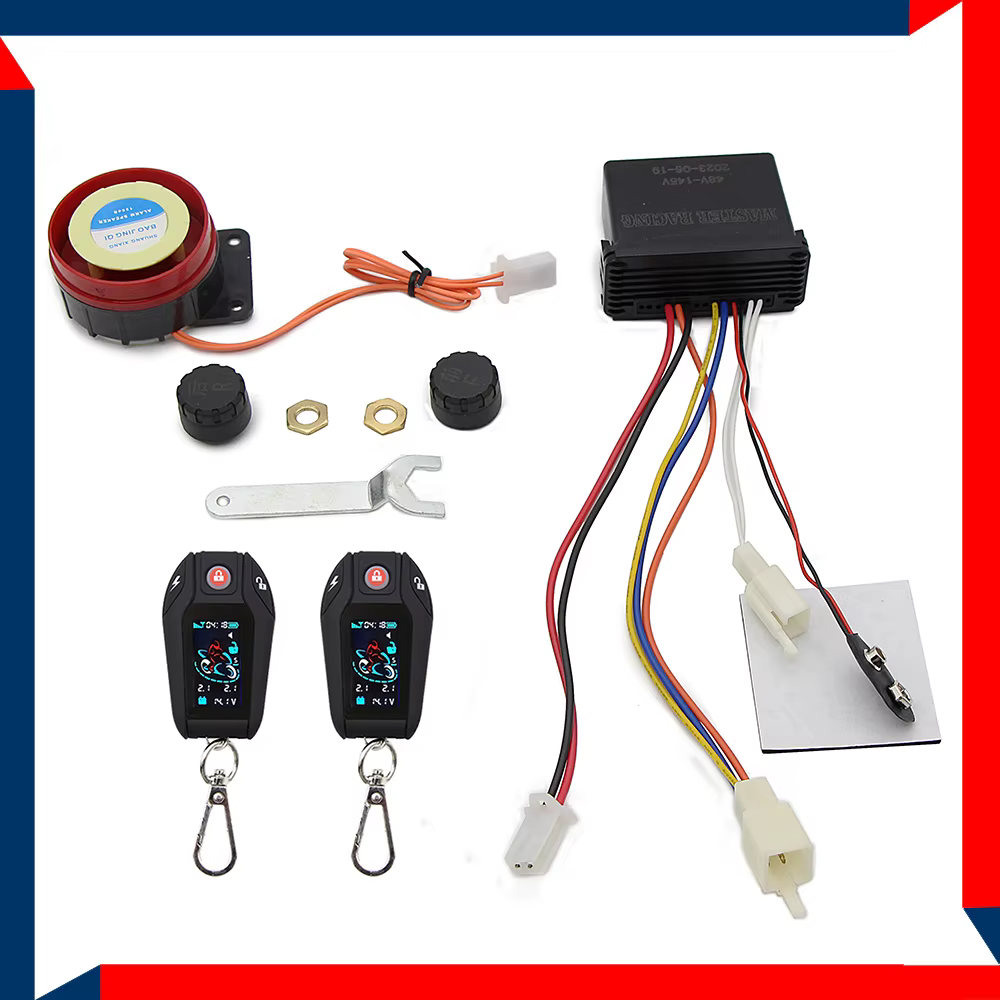 Serrure de vélo électrique 48v ~ 145v, alarme antivol bidirectionnelle, écran LCD PKE, détection aut