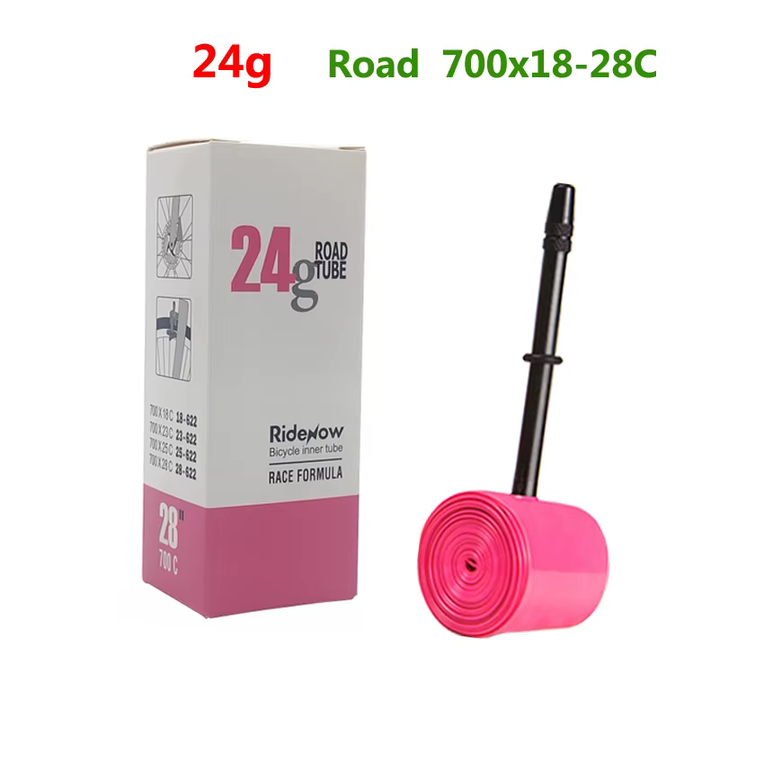 RideNow-Chambre à air de vélo en TPU 700C, 700x18, 23, 25, 28, 32, 35, 37, 40, 47C, Vélo de route, V