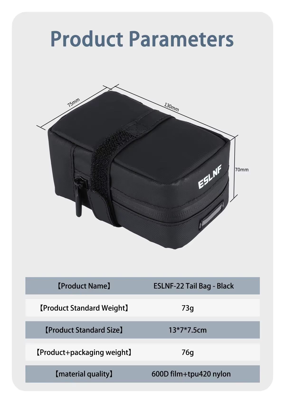 ESLNF-Sac à outils étanche sous le siège de vélo, sacoche de dégager de vélo de route, cyclisme, mon