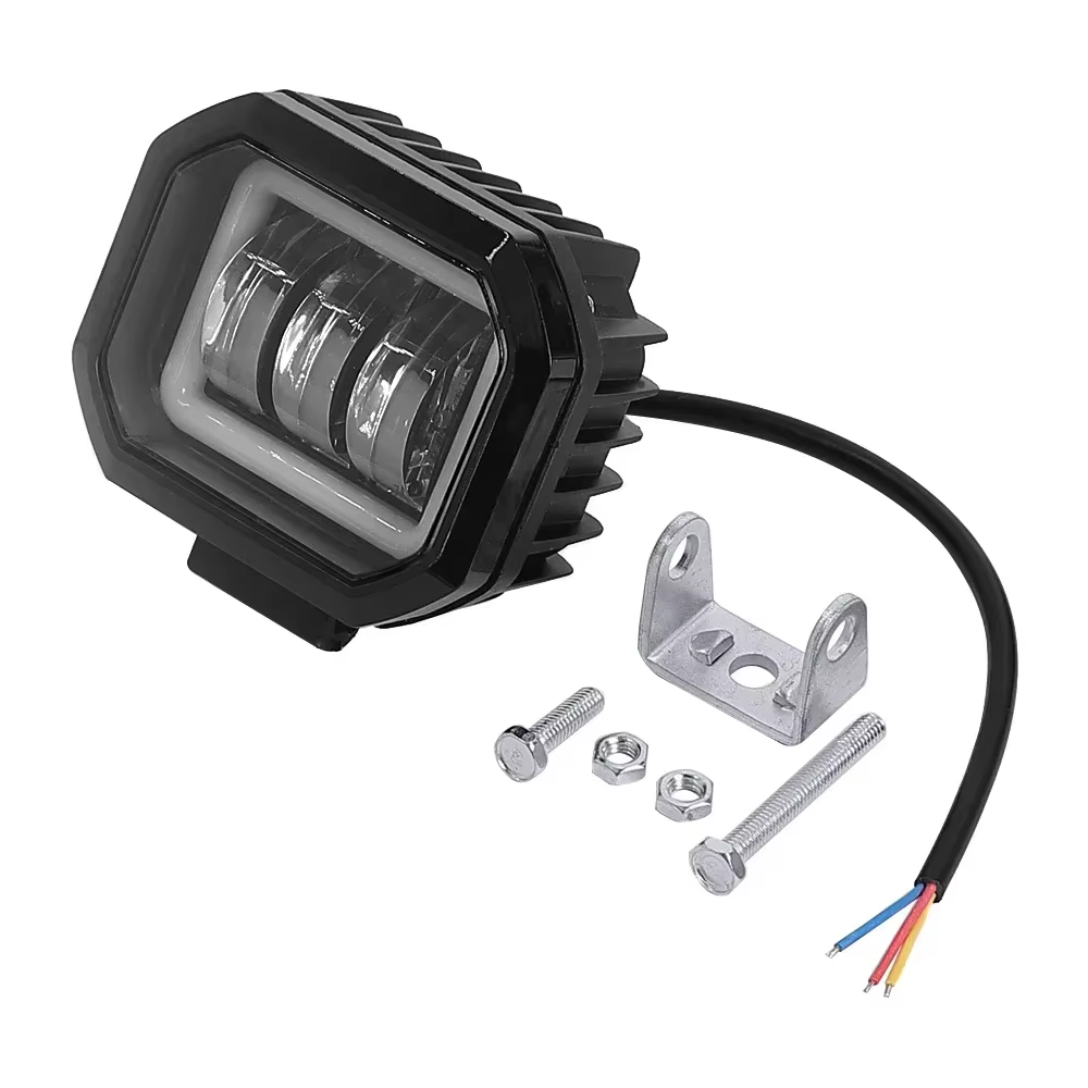 Projecteur Led Liht 18-20W pour Scooter électrique, pièces avant, phare d'avertissement étanche univ