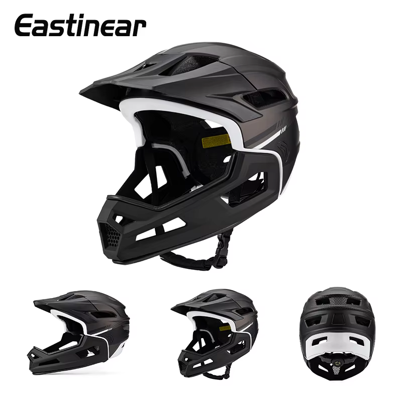 Eastinear haute qualité montagne tout-terrain casque de vélo 2-en-1 intégral détachable en plein air