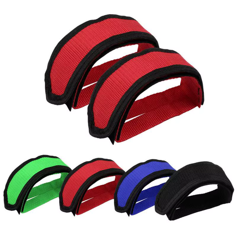 1 paire vélo vélo vélo doux fixe engrenage pédale bande pieds ensemble pédale sangles vélo pied sang