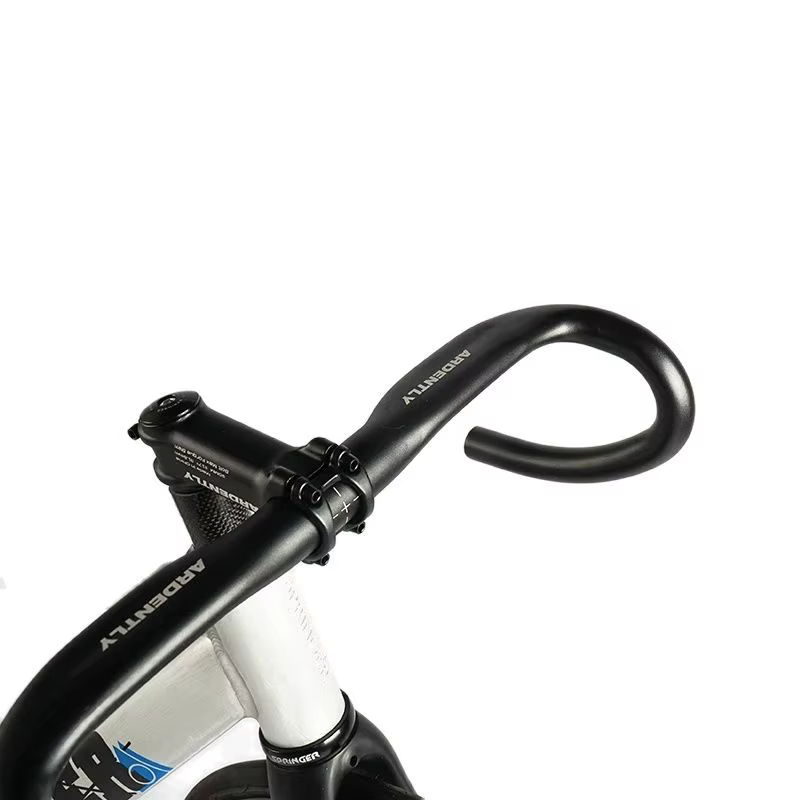 Guidon de vélo de route en aluminium à pignon fixe, barre de direction de vélo de course 31.8/380mm,