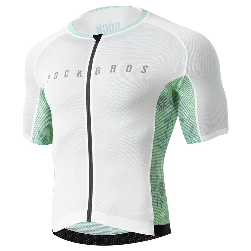 ROCKBROS-Maillot de cyclisme pour homme, T-shirt VTT, Vêtements d'été, Vêtements de haute qualité, F