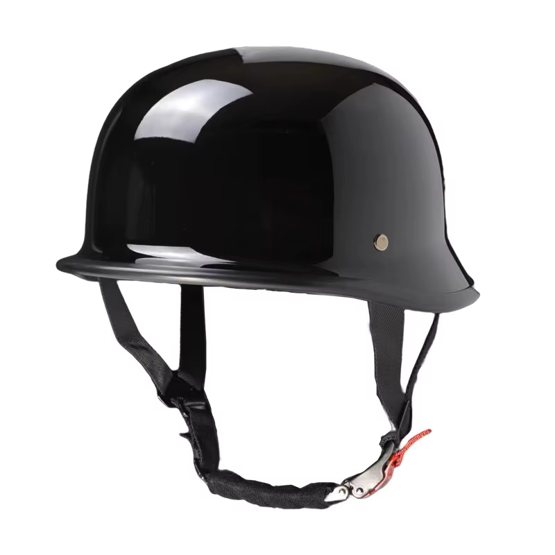 Demi-casque Vintage allemand, demi-casque, style japonais, rétro, pour moto, lunettes de protection