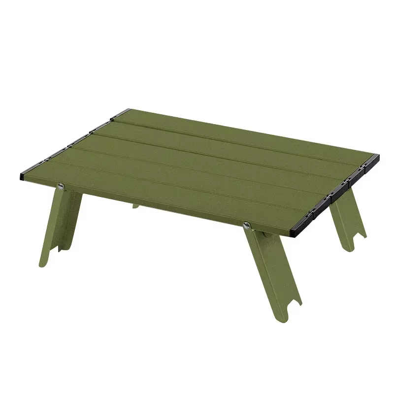 Mini table de camping pliable ultralégère, alliage d'aluminium, table d'extérieur pour voyage, pique