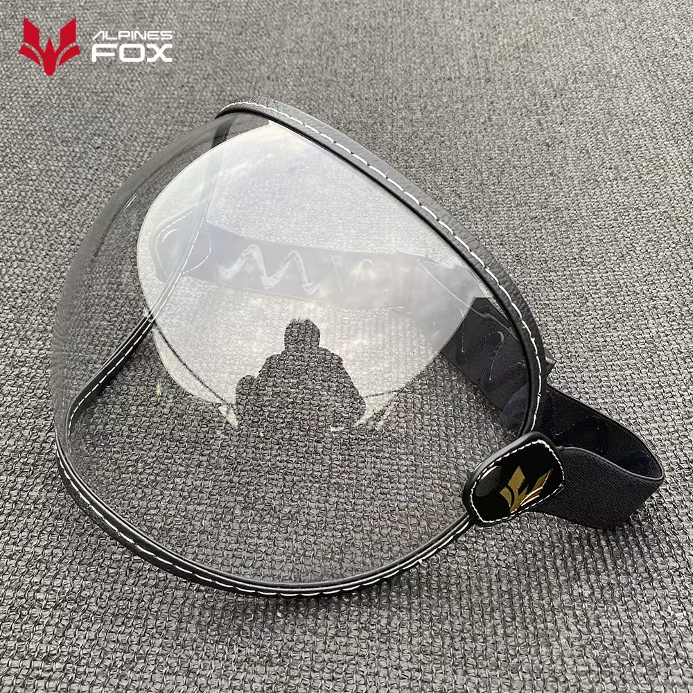 Lentille de visière de casque de moto universelle, pare-brise de casque de Hurbike rétro, style de s