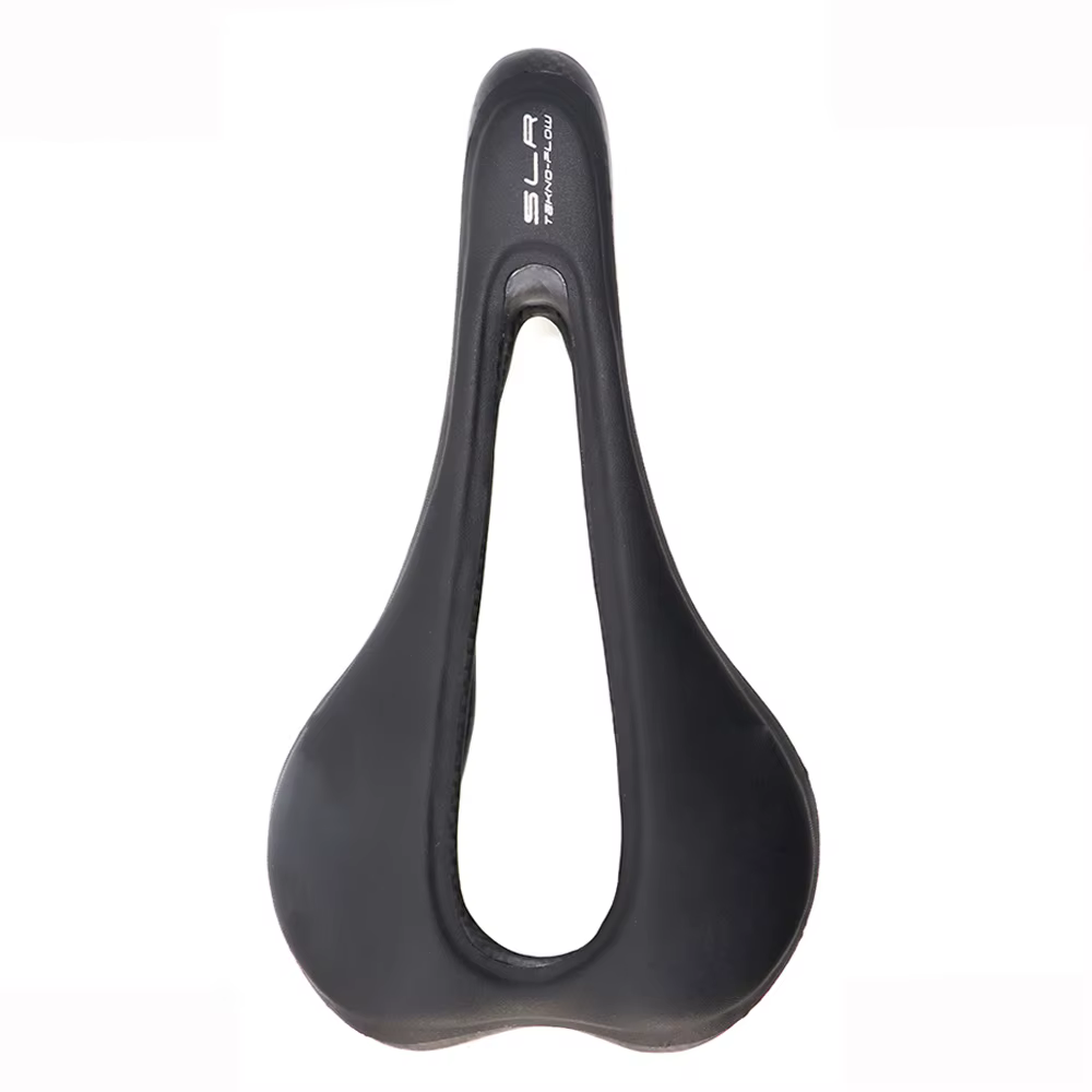 Selle de vélo de course ultralégère en fibre de carbone, dégager de vélo de montagne ouverte creuse,