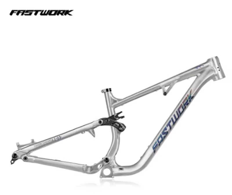 Cadre de vélo Soft Tail Enduro en alliage d'aluminium VTT 29/27.5 pouces, suspension intégrale 4 poi