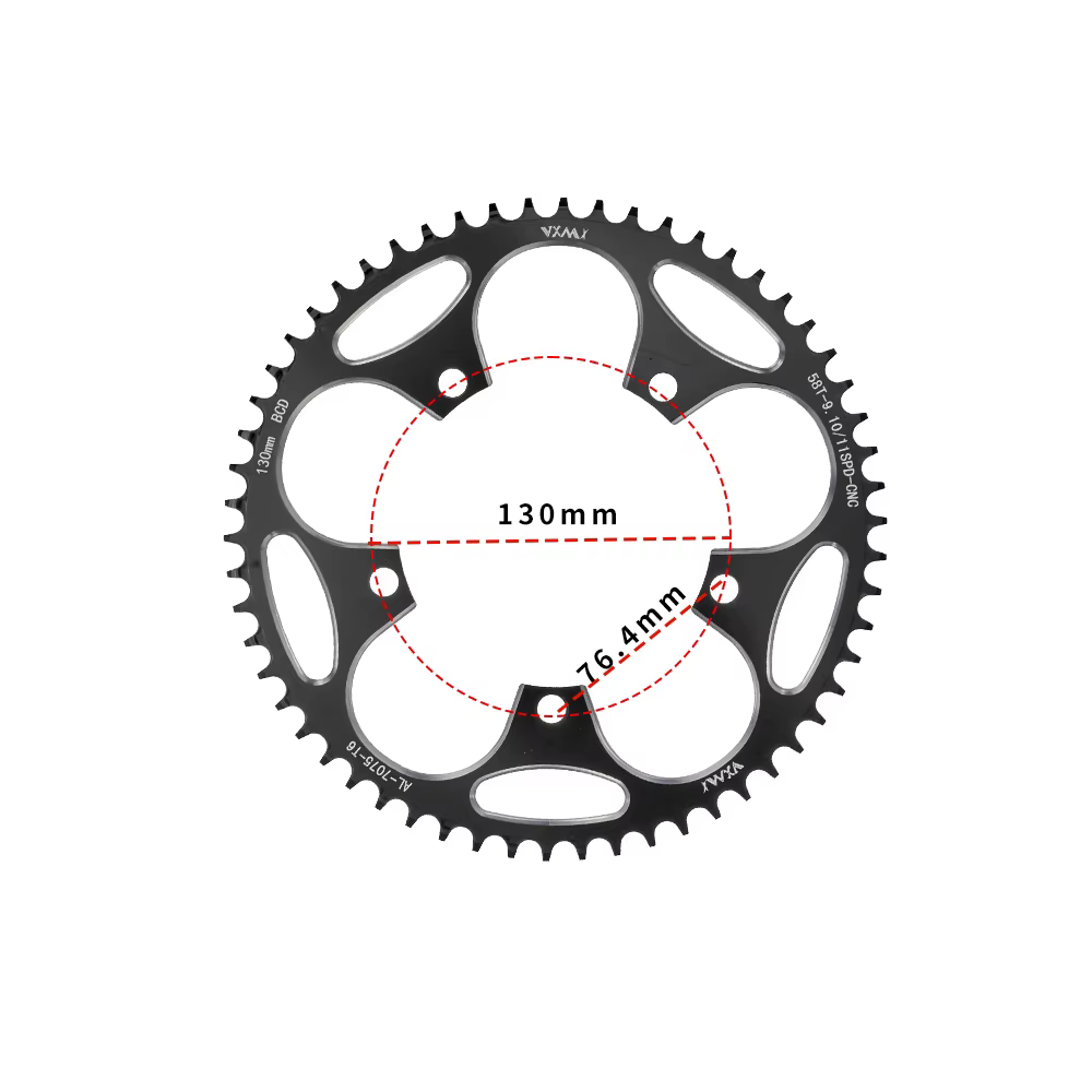 Pignon large étroit pour vélo de route 130BCD rond 38T 40T 42T 44T 46T 48T 50T 52T 54 56T 58T 60 pou