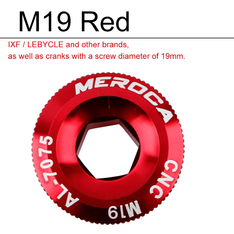 MEROCA vtt couvercle de manivelle de vélo M15 M18 M19 M20 vis de pédalier de VTT boulon CNC en allia