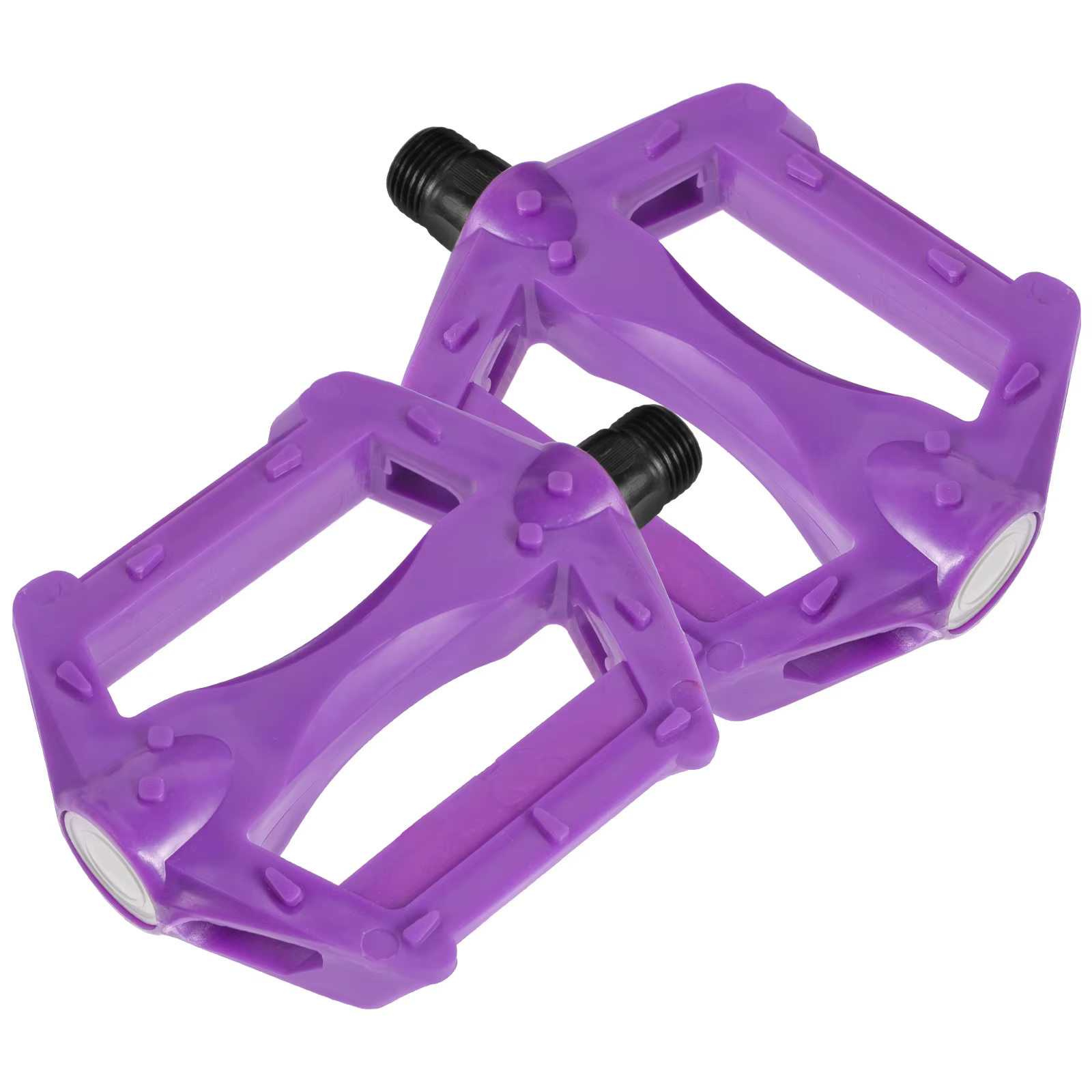 Pédales de vélo violettes en plastique et fer, 1 paire, accessoires pour enfants, confortables, anti