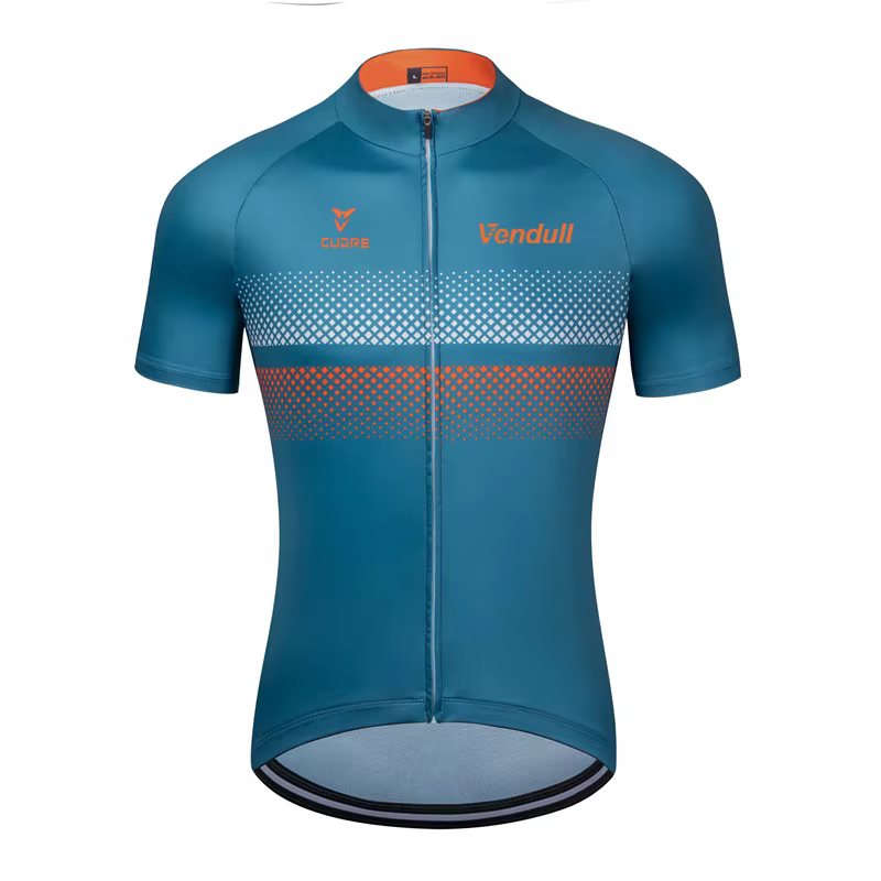 2023 nouveau VENDULL hommes cyclisme Maillot cyclisme course hauts à manches courtes cycliste vêteme