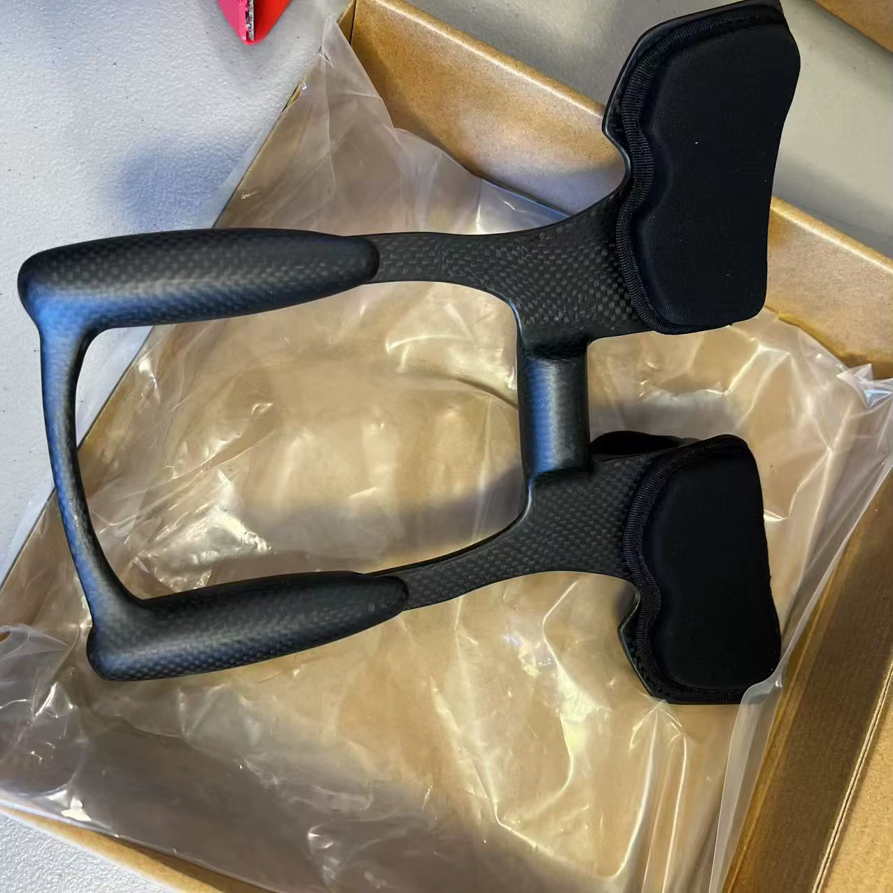 RXL SL-Guidon Aero TT Brcorporelle en Carbone pour Vélo de Route, Barre de Bras Réglable de 31.8mm, 