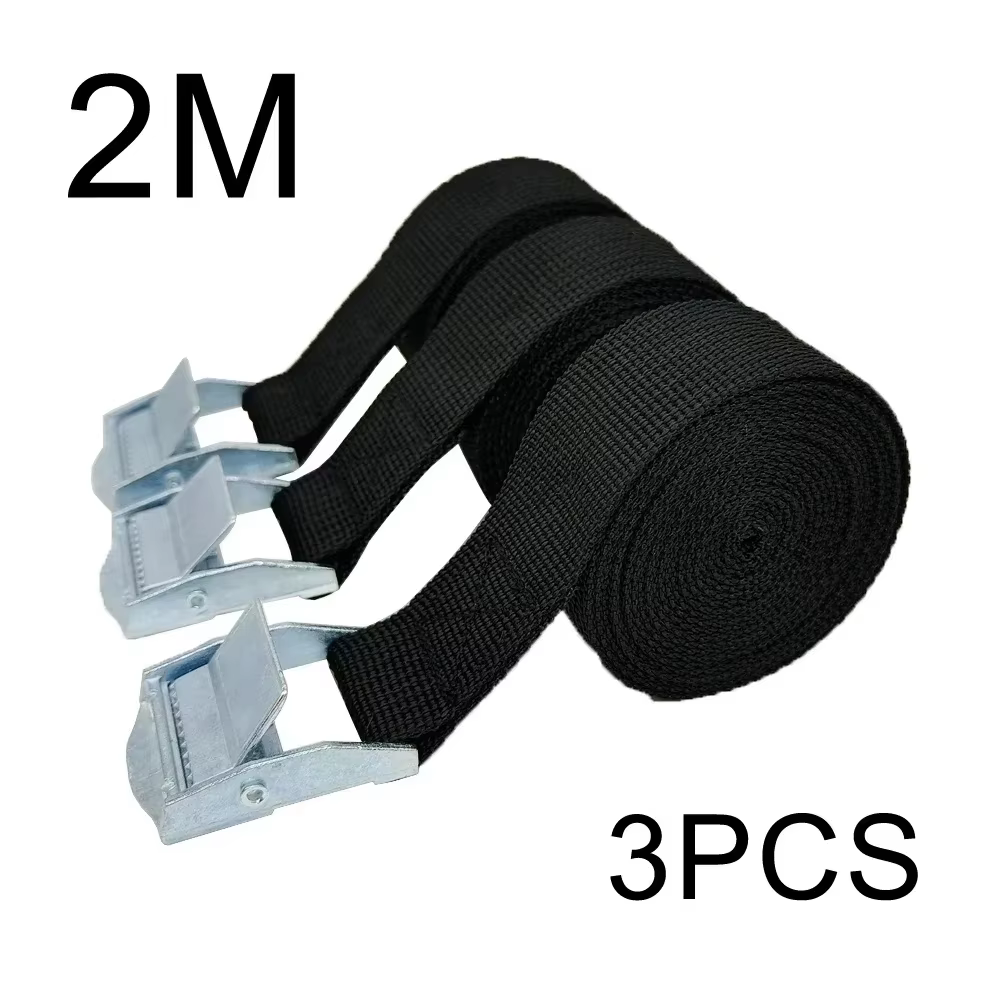 3 pièces 2M boucle d'arrimage vélo avec boucle de chargement de voiture corde de remorquage ceinture