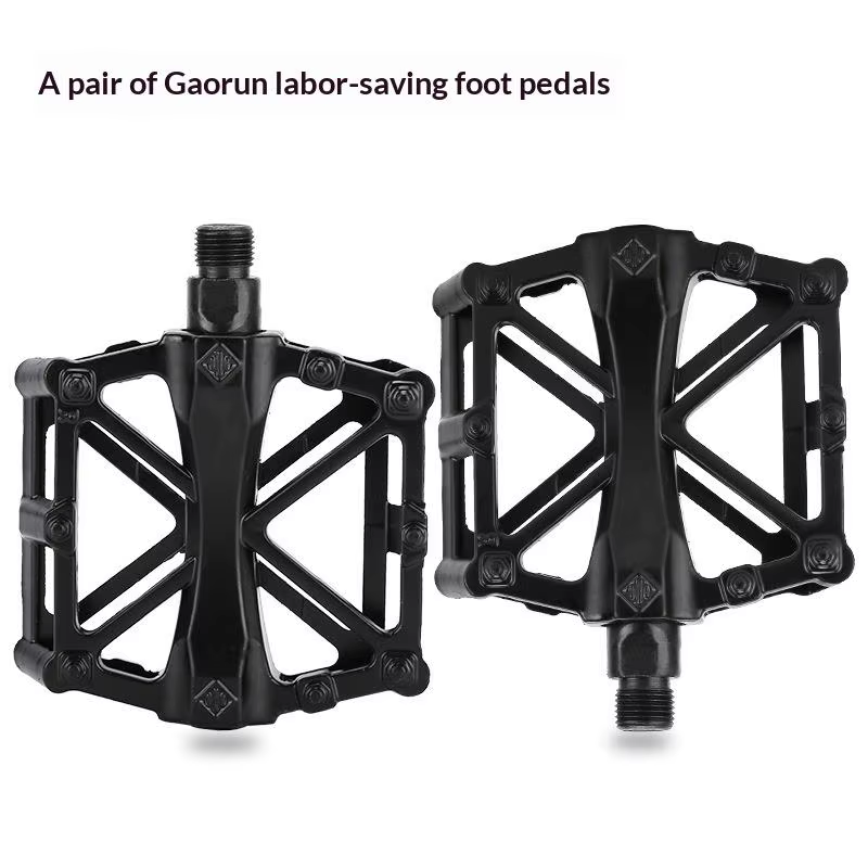 1 paire de pédales de vélo à double roulement en alliage d'aluminium, antidérapantes, ultra-légères,