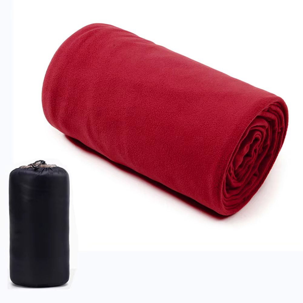 Sac de couchage en polaire pour l'extérieur, 180x80cm, sac de couchage simple en duvet, doublure int