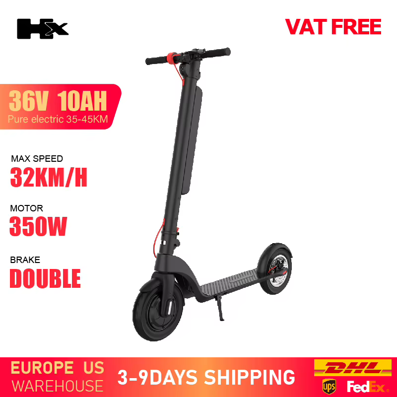 Trottinettes électriques HUANCI X8 350W 25KM/H 10AH, trottinette électrique pliable, trottinette éle