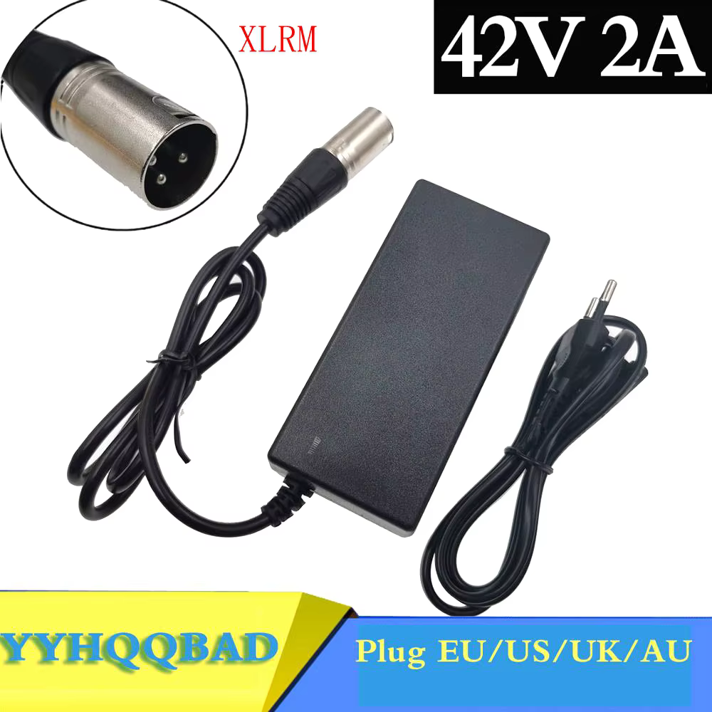 Chargeur 36V 42V 2A chargeur de batterie au lithium pour vélo électrique pour batterie au lithium 36