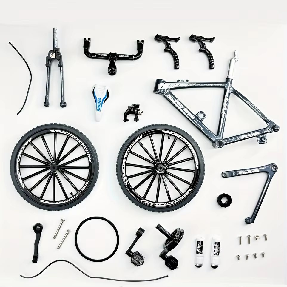 Ornement de modèle de vélo de montagne à monter soi-même, Kit d'échelle de Mini modèle de vélo de Si