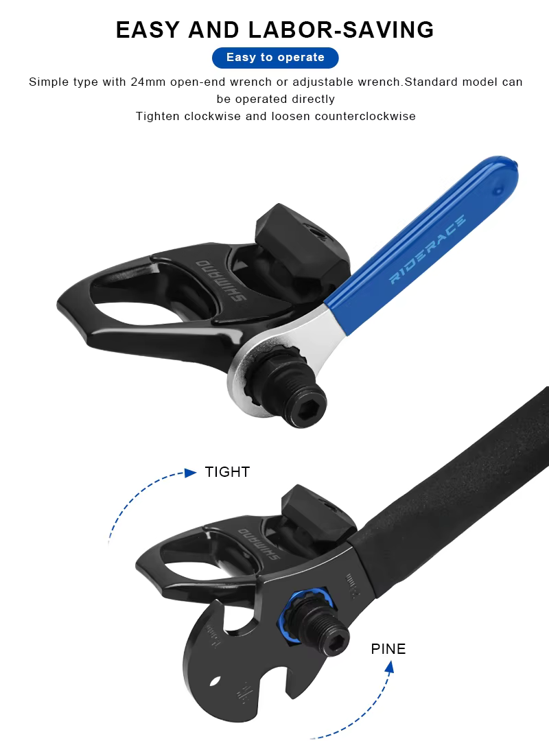 Outil de démontage de la bague de verrouillage de broche d'essieu de pédale de vélo 10T, outil de dé