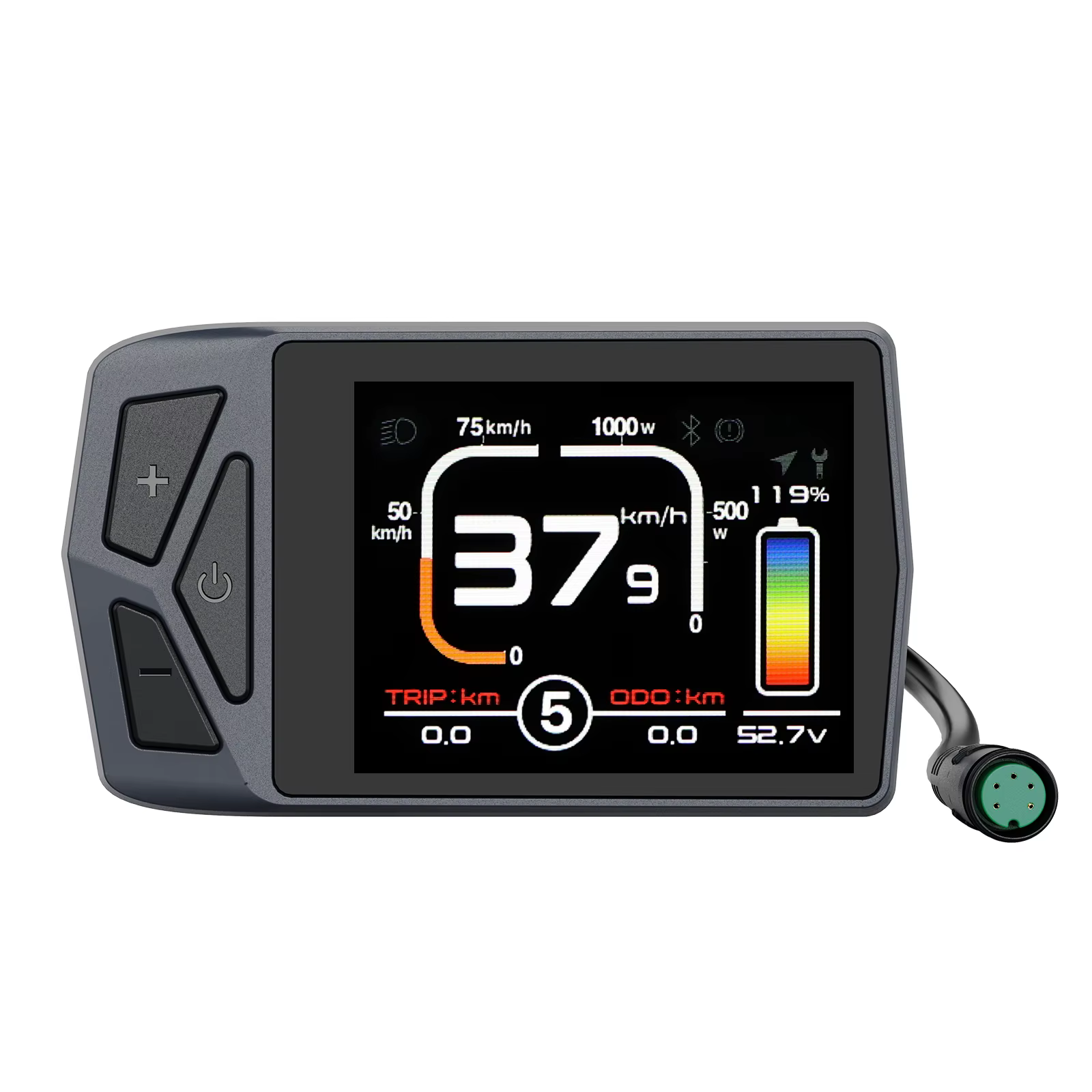 EKD01 Bluetooth affichage de Navigation 8 langues LCD Ebike ordinateur pour BAFANG Kit de moteur de 